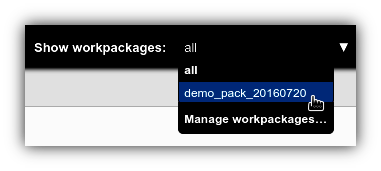 Work Package Dropdown