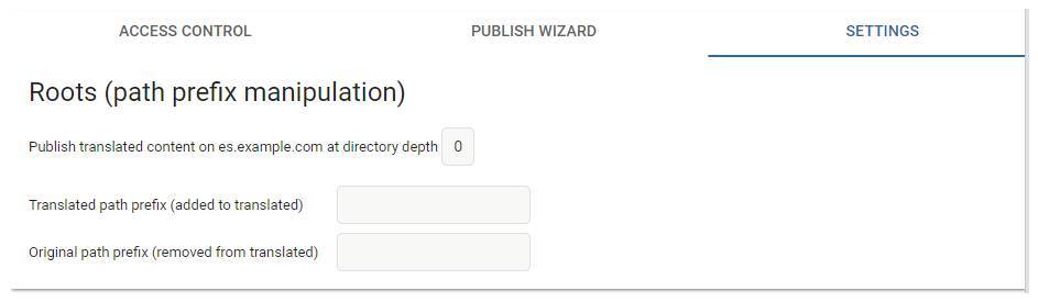Translated path prefix manipulation