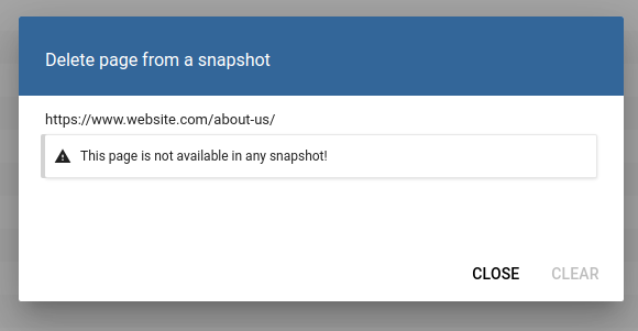 Cache Does Not Exist For Page