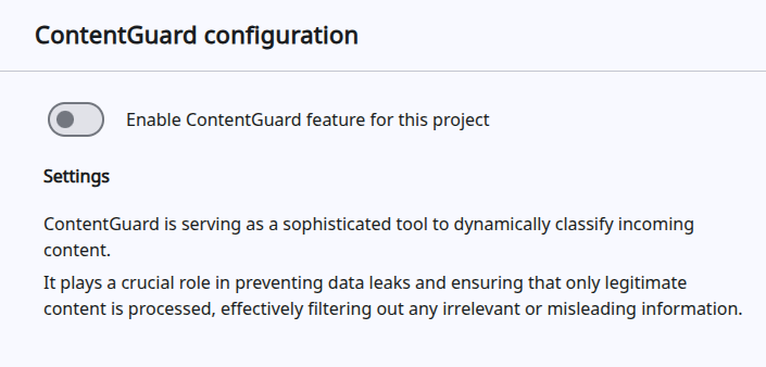 ContentGuard getting started