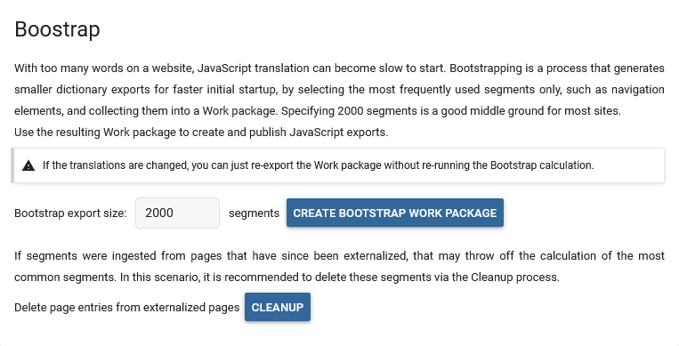 Bootstrap screen